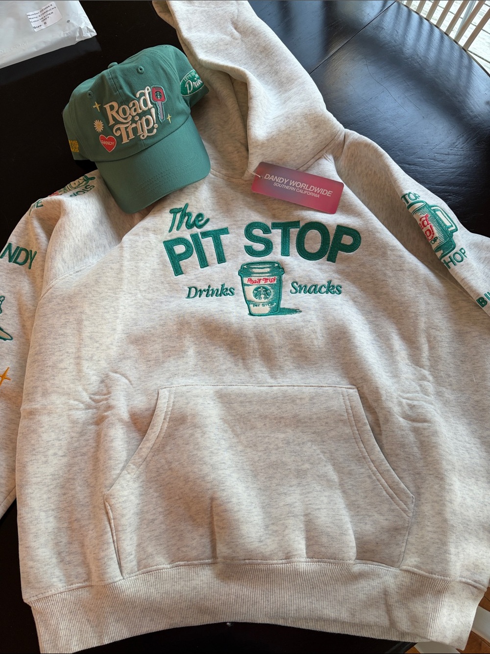 Dandy Worldwide x Starbucks hoodie and hat bundle